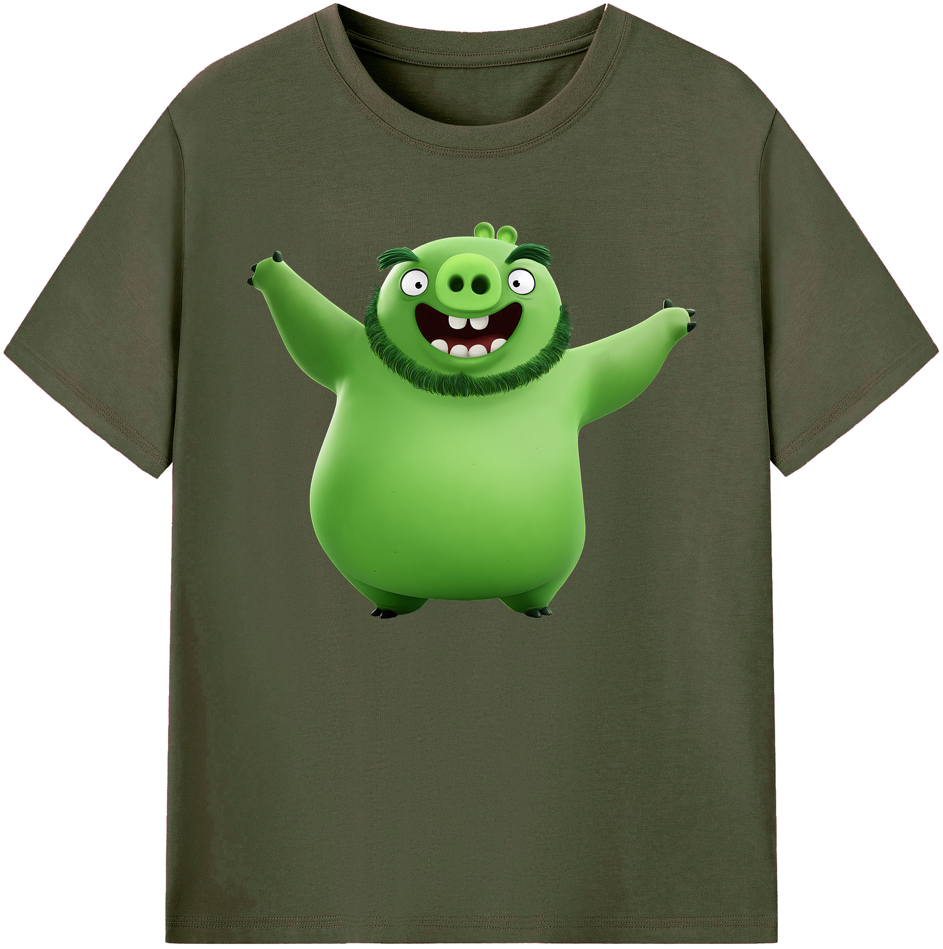 （画像用） Angry Birds アングリーバード 綿100％ メンズ半袖Tシャツ｜肌触りやわらか＆通気性